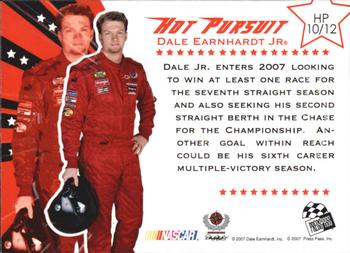 2007 Traks - Hot Pursuit #HP 10 Dale Earnhardt Jr. Back