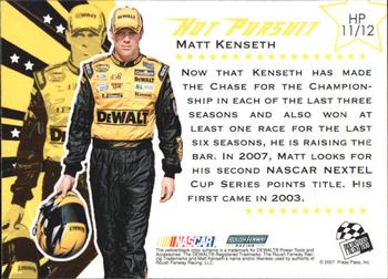 2007 Traks - Hot Pursuit #HP 11 Matt Kenseth Back