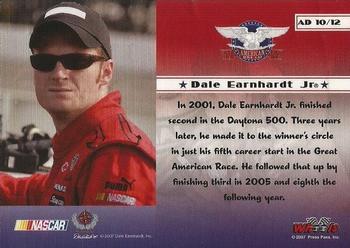 2007 Wheels American Thunder - American Dream #AD 10 Dale Earnhardt Jr. Back