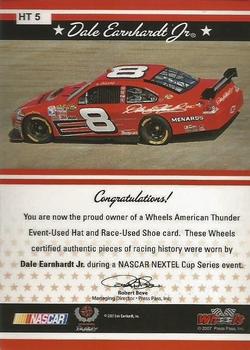 2007 Wheels American Thunder - Head to Toe #HT 5 Dale Earnhardt Jr. Back