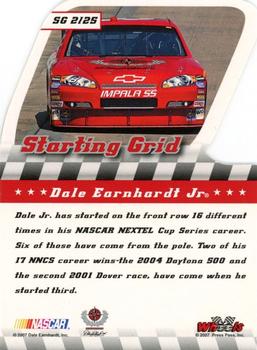 2007 Wheels American Thunder - Starting Grid #SG 2 Dale Earnhardt Jr. Back