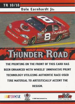 2007 Wheels American Thunder - Thunder Road #TR 10 Dale Earnhardt Jr. Back