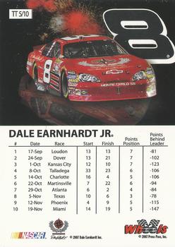 2007 Wheels High Gear - Top Tier #TT 5 Dale Earnhardt Jr. Back