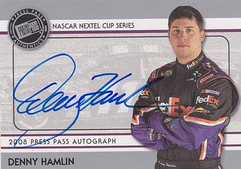 2008 Press Pass - Autographs #NNO Denny Hamlin Front