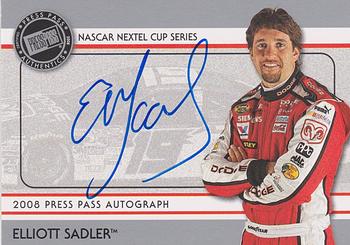 2008 Press Pass - Autographs #NNO Elliott Sadler Front
