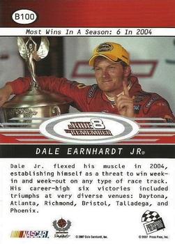 2008 Press Pass - Blue #B100 Dale Earnhardt Jr./Most Wins Back