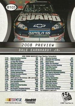 2008 Press Pass - Blue #B105 Dale Earnhardt Jr./National Guard Back