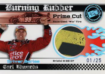 2008 Press Pass - Burning Rubber Drivers Prime Cuts #BRD 23 Carl Edwards Front