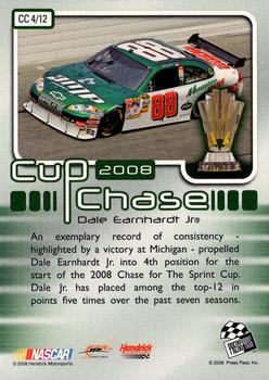 2008 Press Pass - Cup Chase Prizes #CC 4 Dale Earnhardt Jr. Back