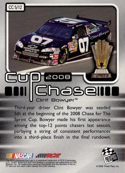 2008 Press Pass - Cup Chase Prizes #CC 5 Clint Bowyer Back