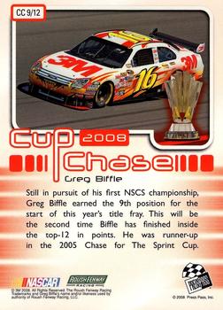 2008 Press Pass - Cup Chase Prizes #CC 9 Greg Biffle Back