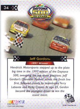 2008 Press Pass - Daytona 500 50th Anniversary #34 Jeff Gordon '97 Back