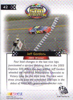 2008 Press Pass - Daytona 500 50th Anniversary #42 Jeff Gordon '05 Back