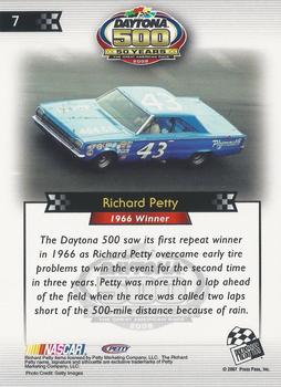 2008 Press Pass - Daytona 500 50th Anniversary #7 Richard Petty '66 Back