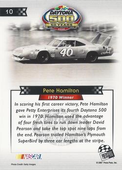 2008 Press Pass - Daytona 500 50th Anniversary #10 Pete Hamilton '70 Back