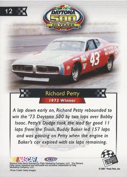 2008 Press Pass - Daytona 500 50th Anniversary #12 Richard Petty '73 Back