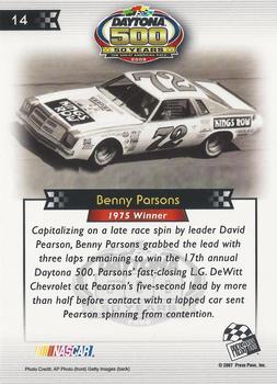 2008 Press Pass - Daytona 500 50th Anniversary #14 Benny Parsons '75 Back
