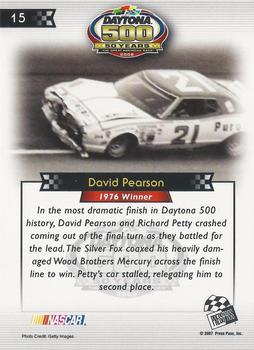 2008 Press Pass - Daytona 500 50th Anniversary #15 David Pearson '76 Back