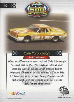 2008 Press Pass - Daytona 500 50th Anniversary #16 Cale Yarborough '77 Back