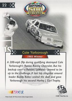 2008 Press Pass - Daytona 500 50th Anniversary #22 Cale Yarborough '83 Back