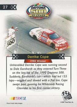 2008 Press Pass - Daytona 500 50th Anniversary #27 Derrike Cope '90 Back