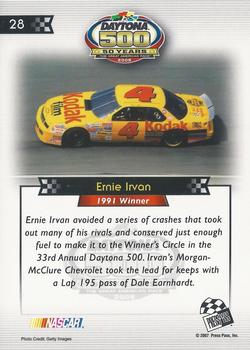 2008 Press Pass - Daytona 500 50th Anniversary #28 Ernie Irvan '91 Back