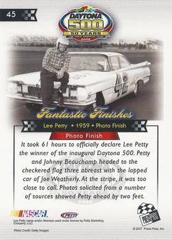 2008 Press Pass - Daytona 500 50th Anniversary #45 Lee Petty Back