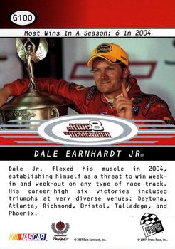 2008 Press Pass - Gold #G100 Dale Earnhardt Jr./Most Wins Back