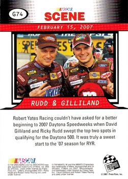 2008 Press Pass - Gold #G74 David Gilliland/Ricky Rudd Back