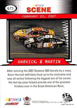 2008 Press Pass - Gold #G75 Kevin Harvick's Car/Mark Martin's Car Back