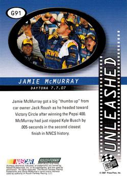 2008 Press Pass - Gold #G91 Jamie McMurray's Car Back