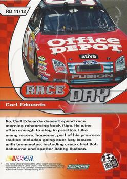 2008 Press Pass - Race Day #RD 11 Carl Edwards Back