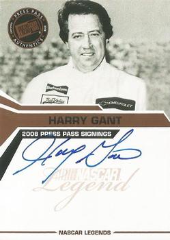 2008 Press Pass - Signings #NNO Harry Gant Front