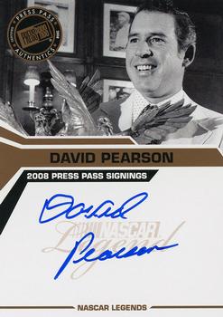 2008 Press Pass - Signings #NNO David Pearson Front