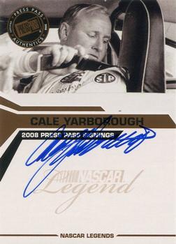 2008 Press Pass - Signings #NNO Cale Yarborough Front