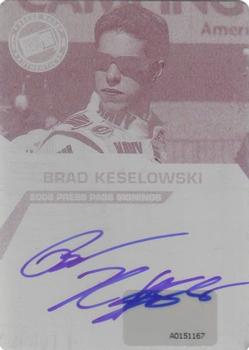 2008 Press Pass - Signings Press Plates Magenta #NNO Brad Keselowski Front