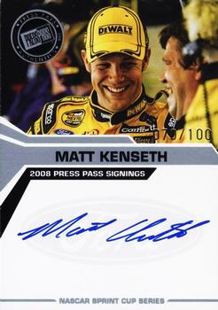 2008 Press Pass - Signings Silver #NNO Matt Kenseth Front