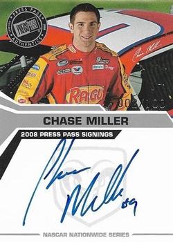 2008 Press Pass - Signings Silver #NNO Chase Miller Front