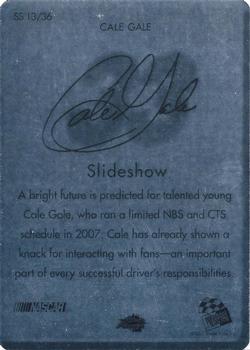 2008 Press Pass - Slideshow #SS13 Cale Gale Back