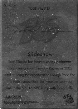 2008 Press Pass - Slideshow #SS26 Todd Kluever Back