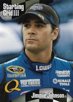 2008 Press Pass Starting Grid #SG 3 Jimmie Johnson Front