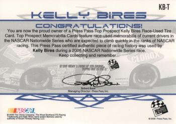 2008 Press Pass - Top Prospects Tires #KB-T Kelly Bires Back
