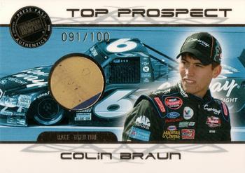 2008 Press Pass - Top Prospects Tires Gold #CB-T Colin Braun Front