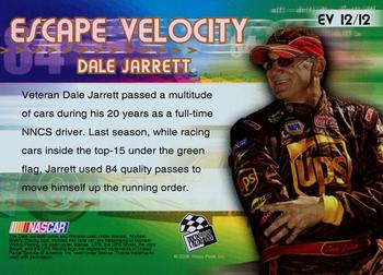 2008 Press Pass Eclipse - Escape Velocity #EV12 Dale Jarrett Back