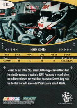 2008 Press Pass Eclipse - Gold #G13 Greg Biffle Back