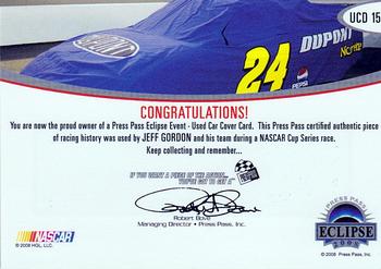 2008 Press Pass Eclipse - Under Cover Drivers NASCAR #UCD 15 Jeff Gordon Back