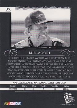 2008 Press Pass Legends - Blue #23 Bud Moore Back