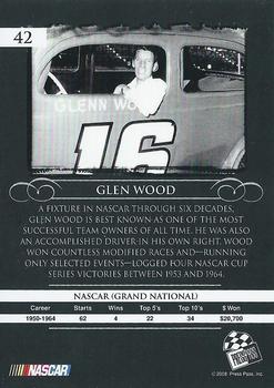 2008 Press Pass Legends - Bronze #42 Glen Wood Back
