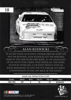 2008 Press Pass Legends - Bronze #18 Alan Kulwicki Back