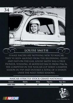 2008 Press Pass Legends - Gold #34 Louise Smith Back